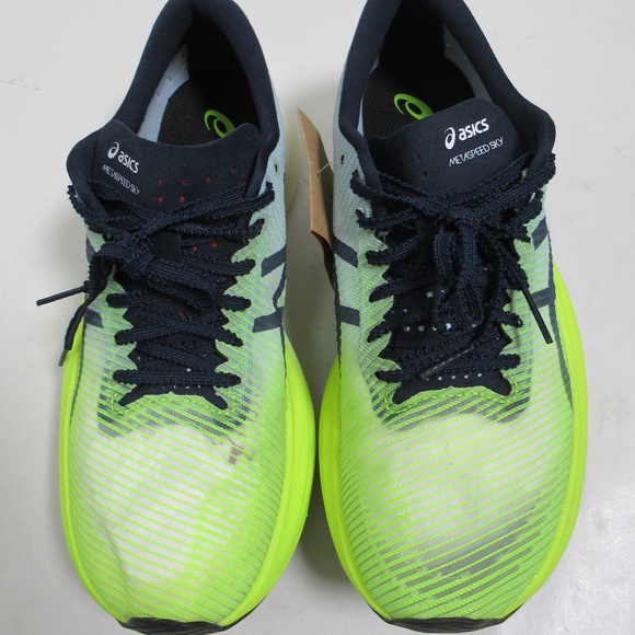 Asics MetaSpeed Sky Sneaker Hazard Green/Sky 1013A115 Size 6.5 US / 5 UK - Picture 2 of 12